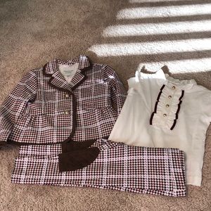 Janie & Jack girl riding outfit NWOT